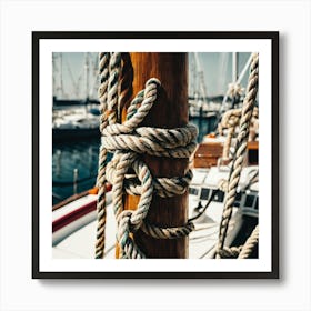 Rope On A Boat Art Print