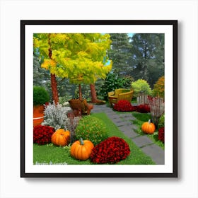 Autumn Garden 2 Art Print