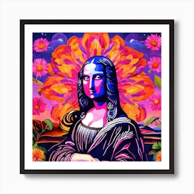 A Creative Interpretation Of The Mona Lisa. Art Print