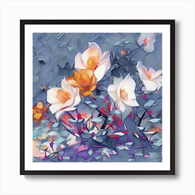 Abstract Of Flowers 1 Art Print