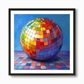 Disco Ball Art 30 Art Print