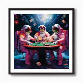 Space Poker 4 Art Print