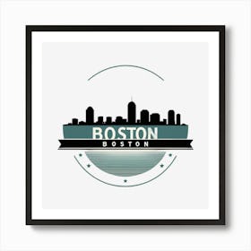 Boston Boston Logo Art Print