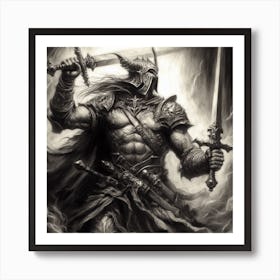 Dark Lord Of The Rings Art Print