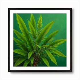 Default Original Landscape Plants Oil Painting 10 Art Print