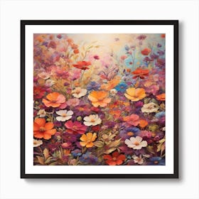 Floral Meadow Art Print