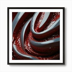 Close Up Of Red Liquid Art Print