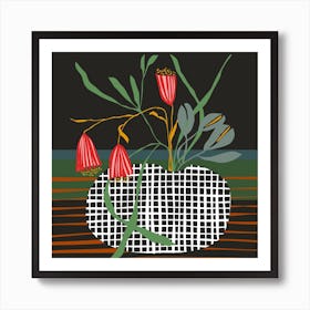 Midcentury Botanical Square Art Print