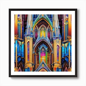 Stained Glass Window 8 Art Print