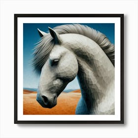 Horse In The Desert 1 Art Print