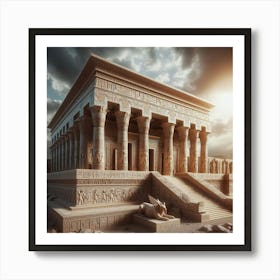 Egyptian Temple 1 Art Print