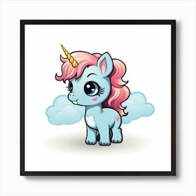 Cute Unicorn 807 Art Print