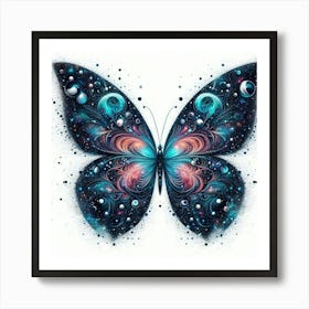 Galaxy Butterfly Art Art Print