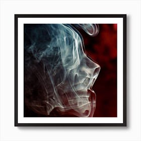 Smokey Face Art Print