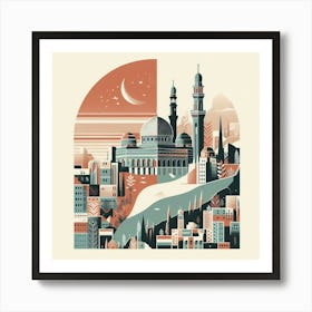 Islamic City Jerusalem 1 Art Print