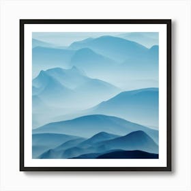 Abstract Mountains - Mountain Stock Videos & Royalty-Free Footage Art Print