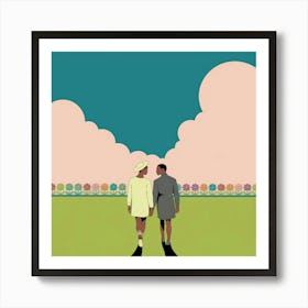 A Minimalist And Surreal Digital Illustration 1 Art Print