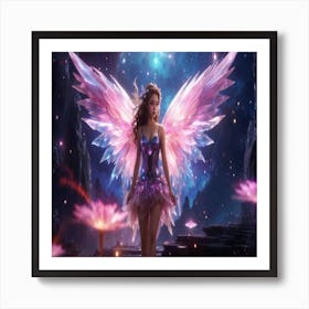 Pink Fairy Art Print