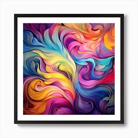 Abstract Colorful Background 2 Art Print