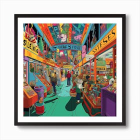 San Francisco Market Art Print