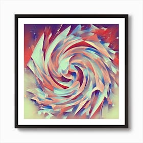 Abstract Swirl Art Print