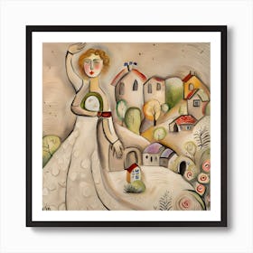 Runaway Bride Art Print