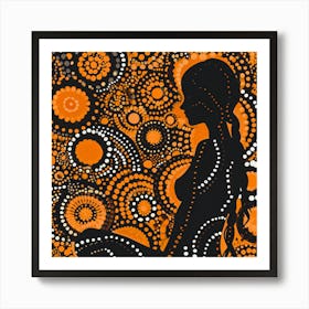 Dotty Woman Art Print