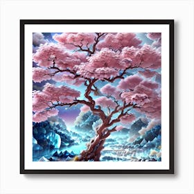 Sakura Tree Art Print