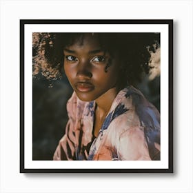 Portrait Of African American Woman 1 Art Print