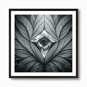 Diamond Leaf Art Print