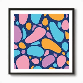 Abstract Colorful Shapes Art Print