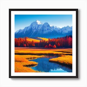 Autumn In The Mountains 15 Art Print