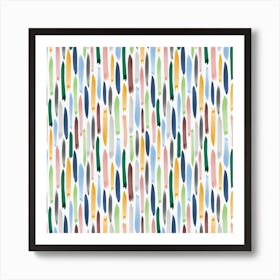 Paintbrush Stripe Art Print