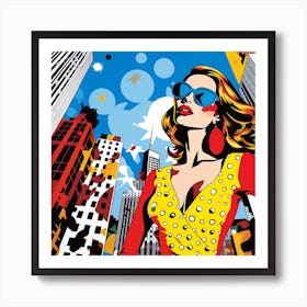 Pop Girl Art Print