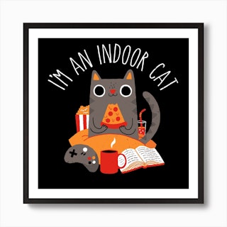 Indoor Cat Art Print