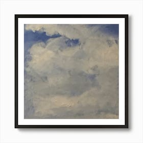 Clouds In Sky, Realism, Oils Art Print