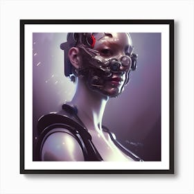 Futuristic Woman Art Print