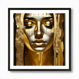 Golden Beauty Art Print