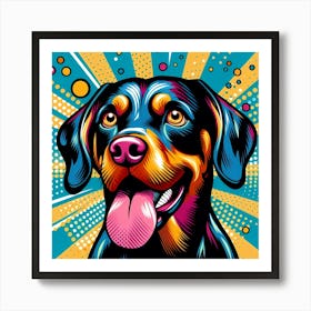 Pop Dog 3 Art Print