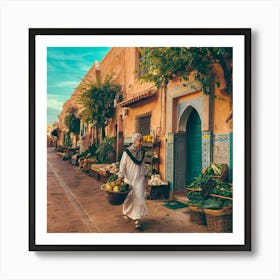 Moroccan Market Art Print