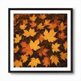 Autumn Leaves Photo Art Print