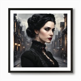 Gothic Glamour of the Victorian Age Art Print