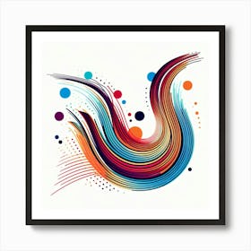 Abstract Bird Art Print