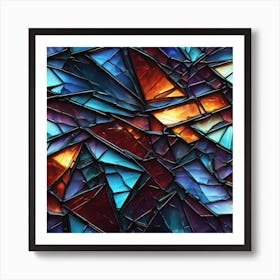 Stained Glass Background 1 Art Print