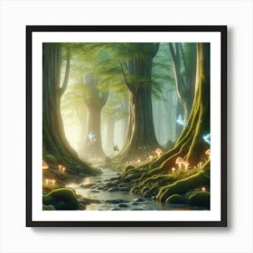 Fairy Forest paintings art print 3 Art Print