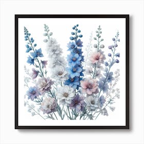 Delphinium 3 Art Print