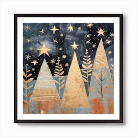 Christmas Trees 3 Art Print