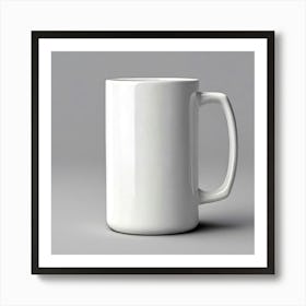 White Coffee Mug 12 Art Print