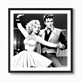 Marilyn Monroe and Elvis Presley Art Print
