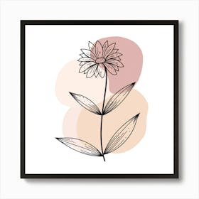 Minimal Flower Art Print